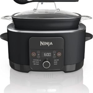 ninja 12 in 1 possiblecooker plus mc1010 – 8.5 qt multi cooker with sous vide & proof, slow cooker, dutch oven, nonstick oven safe pot – black