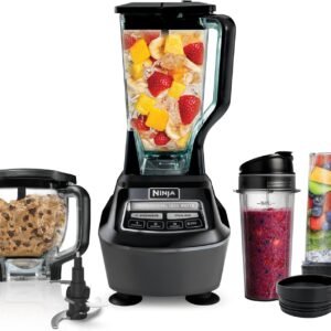 ninja mega kitchen system bl770 – 1500w blender & 8 cup food processor, includes 2 to go cups, total crushing technology – black (#1 top rated)